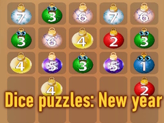 Játék Dice puzzles: New year