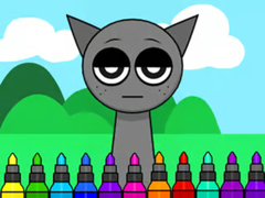 Játék Coloring Book: Sprunki Incredibox Gray