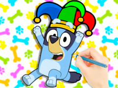 Játék Coloring Book: Clown Bluey