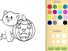 Játék Halloween Coloring Book