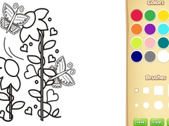 Játék Butterflies and Flowers Coloring Book for Kids