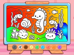Játék Coloring Book: Kawaii Sea Animals