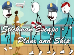 Játék Stickman Escape - Plane and Ship