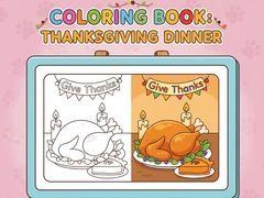 Játék Coloring Book: Thanksgiving Dinner